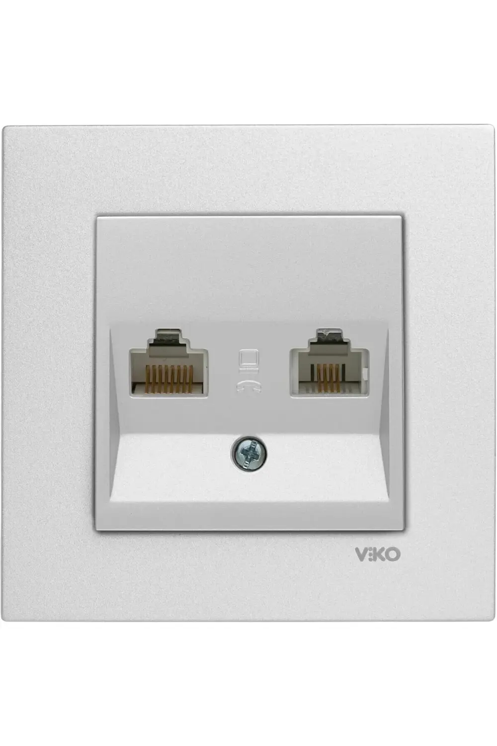 trendyvision Metalik Beyaz Data ve Nümeris CAT5e ve CAT3 Vakumlu