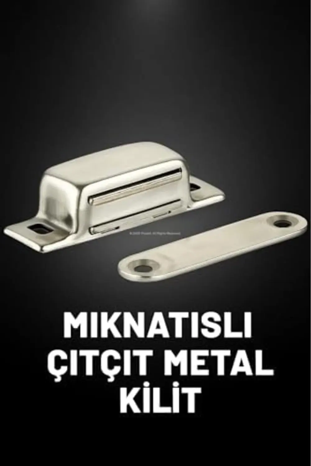 trendyvision Mıknatıslı Çıt Çıt Kilit, Paslanmaz, Metal Gövde, PV