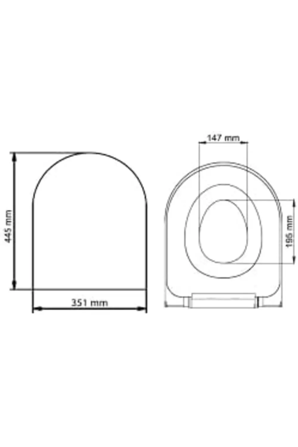 trendyvision MİMOZA gala modeli yavaş kapanır klozet kapağı buyfl