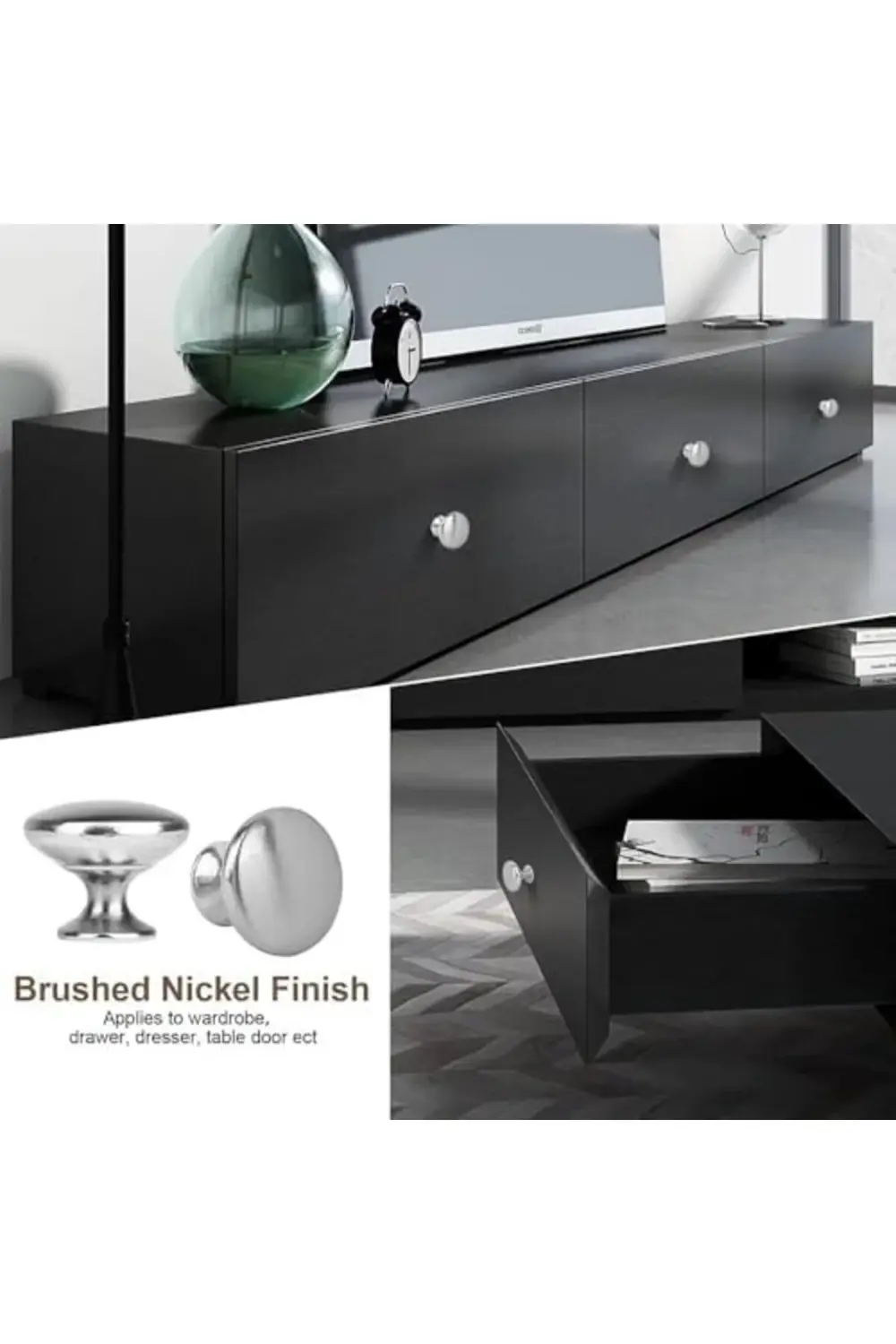 trendyvision Mutfak dolabı kulpları, 4 Paket Çinko Alaşımlı Çekme