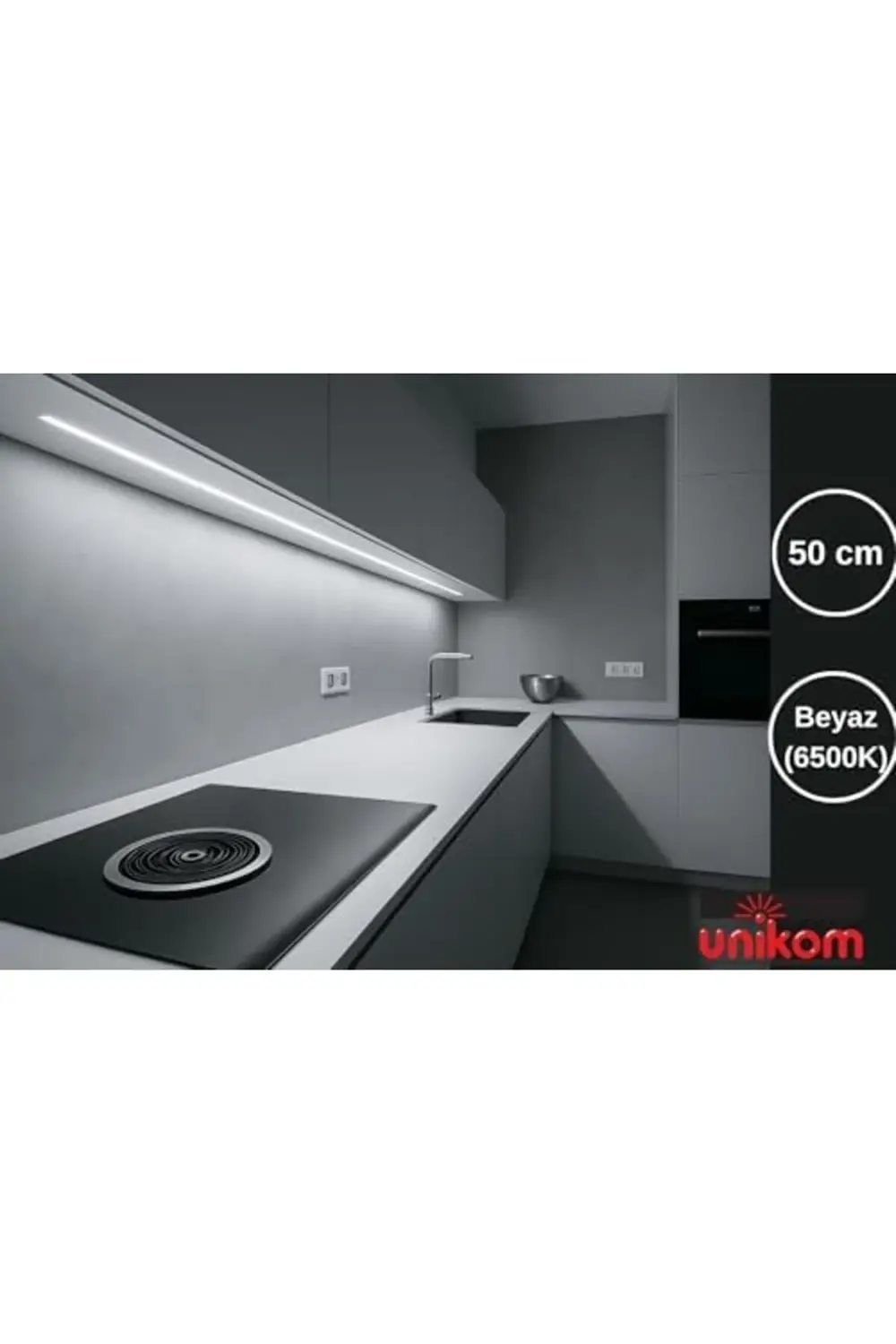 trendyvision Mutfak tezgah altı Led aydınlatma 50 cm (Beyaz) buyf