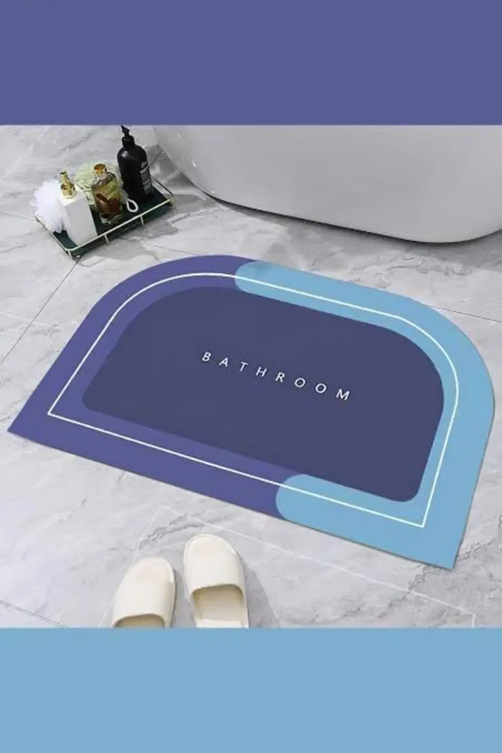 trendyvision Netmarkt Modern Tasarım Banyo Paspası, Süper Emici,