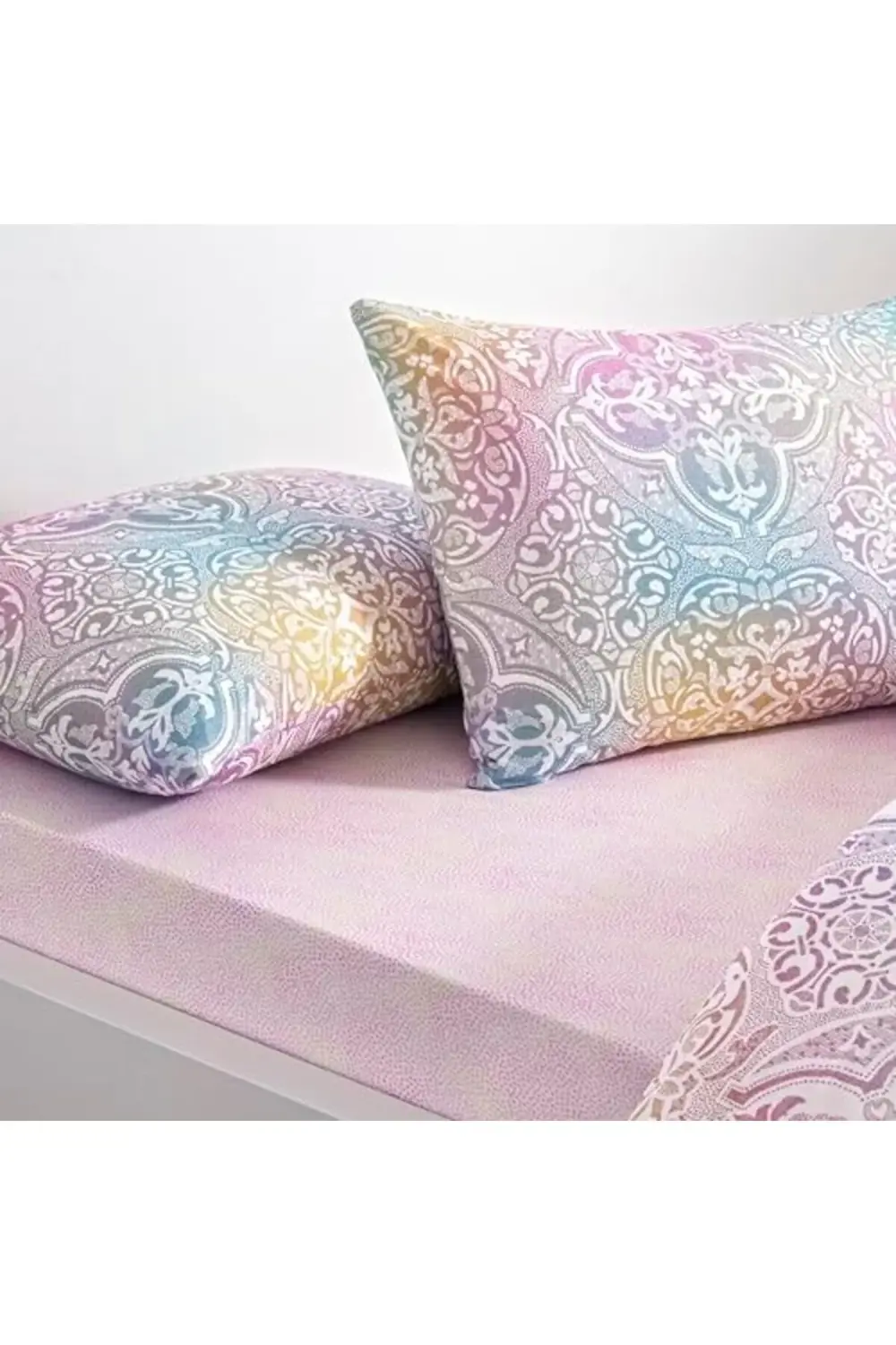 trendyvision Nevora Standart Pamuk Nevresim Takımı, Pembe, Tek Ki