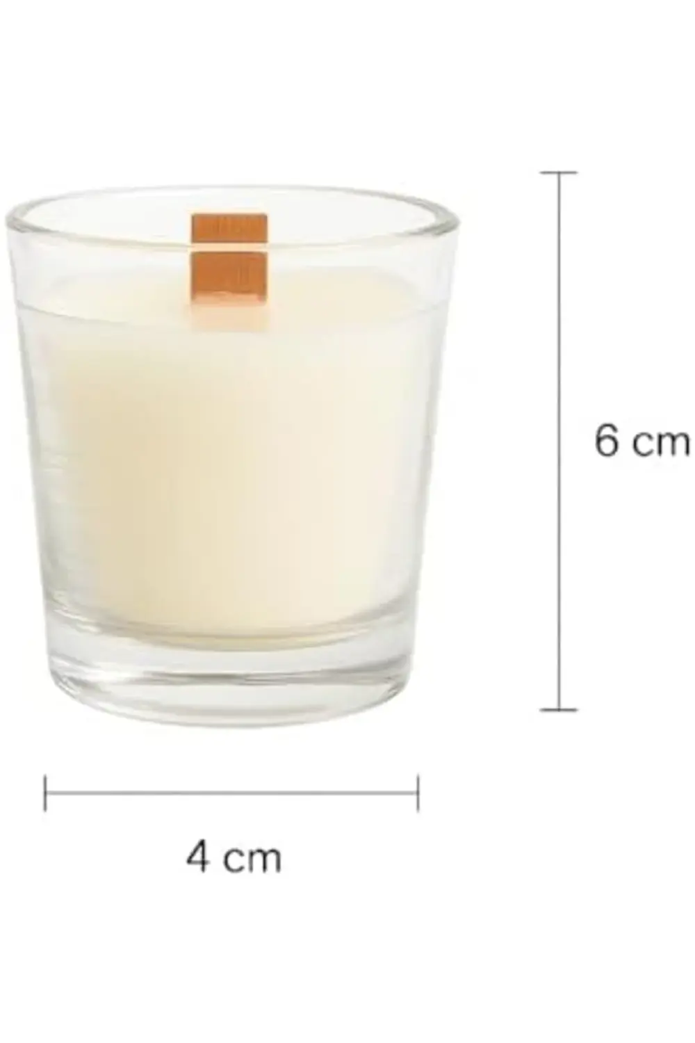 trendyvision NS-era Dekoratif Vanilya Kokulu Ahşap Fitil Doğal 40