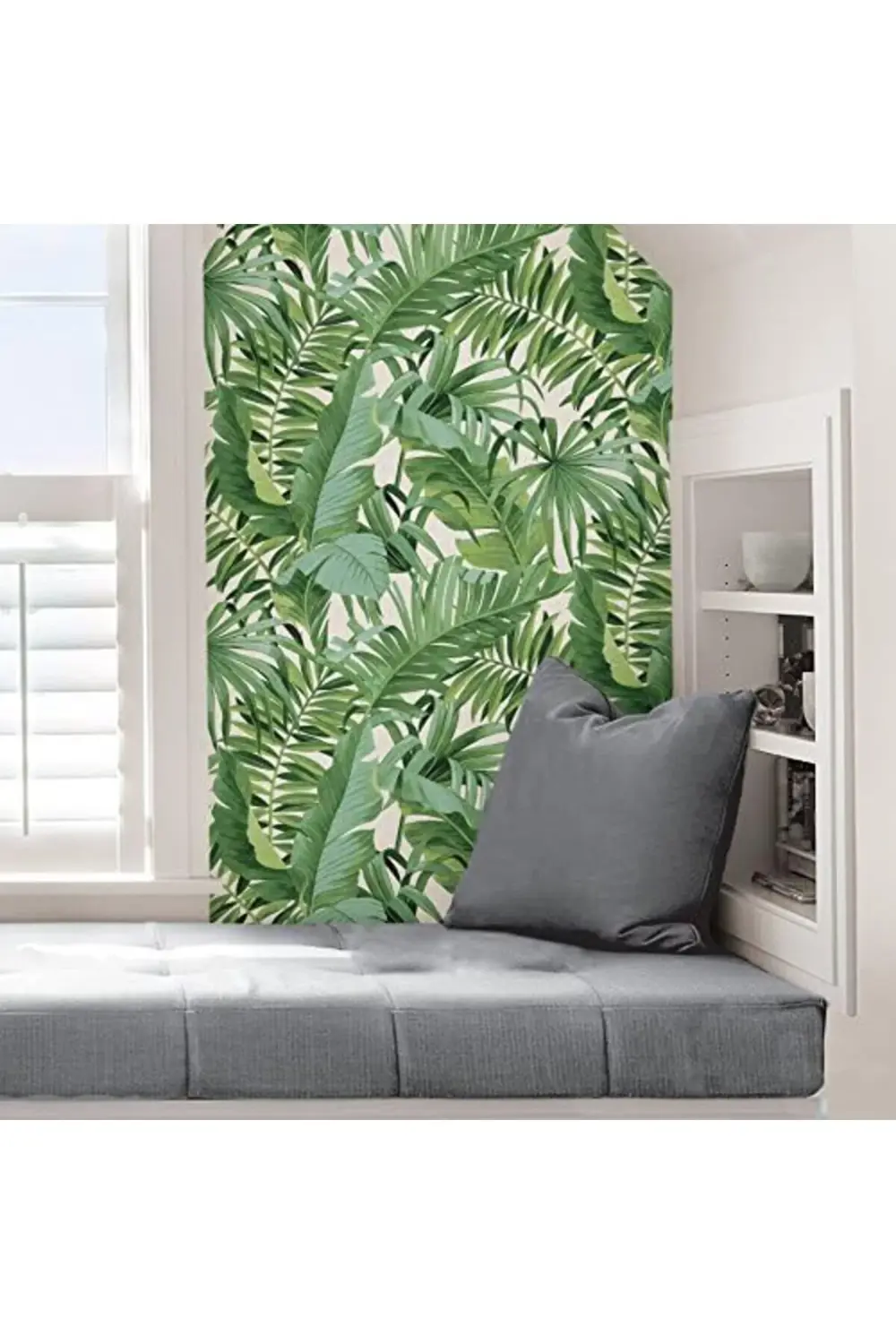 trendyvision NU2906 Maui Peel & Stick Duvar Kağıdı, Yeşil buyflic