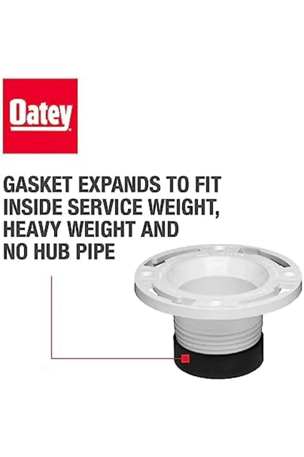 trendyvision Oatey 4 inç PVC Twist-N-Set Klozet Flanşı buyflicker