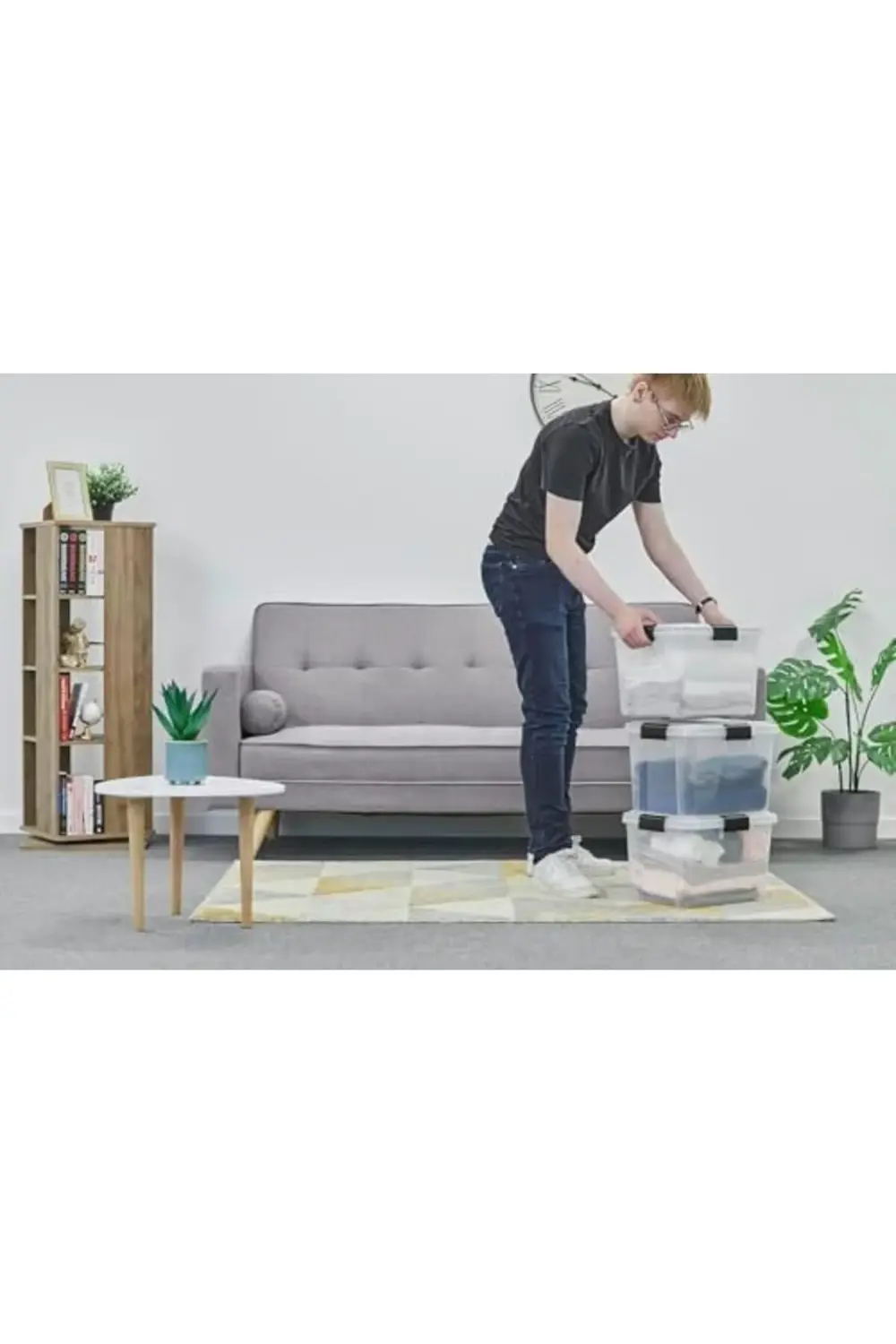 trendyvision Ohyama, 3'lü set, hava geçirmez saklama kutusu, 20 l