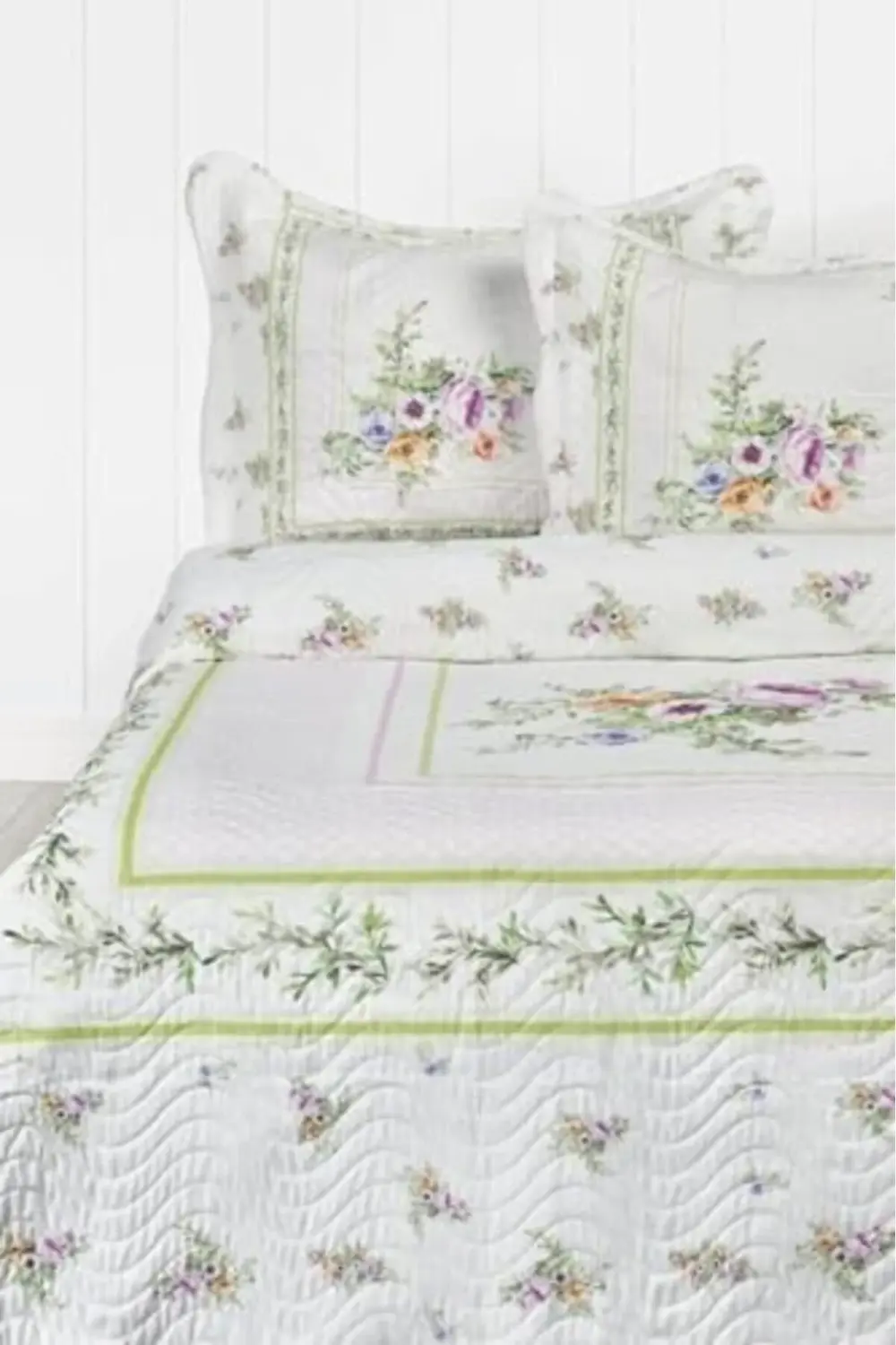 trendyvision Örtüm Çift Kişilik Kapitone Yatak Örtüsü Takımı - Ek