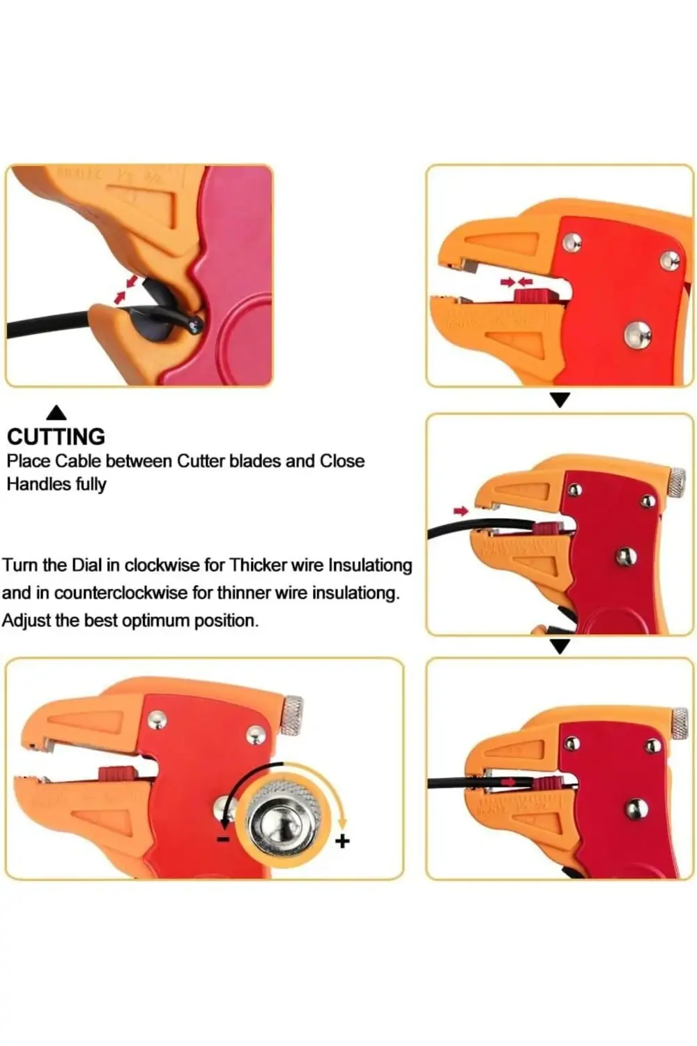 trendyvision Otomatik Kablo Soyucu ve Kesici – 7” (180 mm) 2’si 1