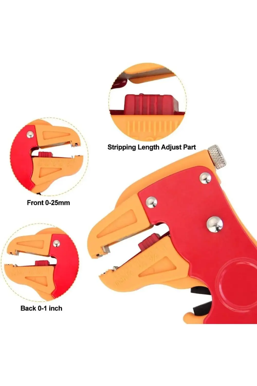 trendyvision Otomatik Kablo Soyucu ve Kesici – 7” (180 mm) 2’si 1