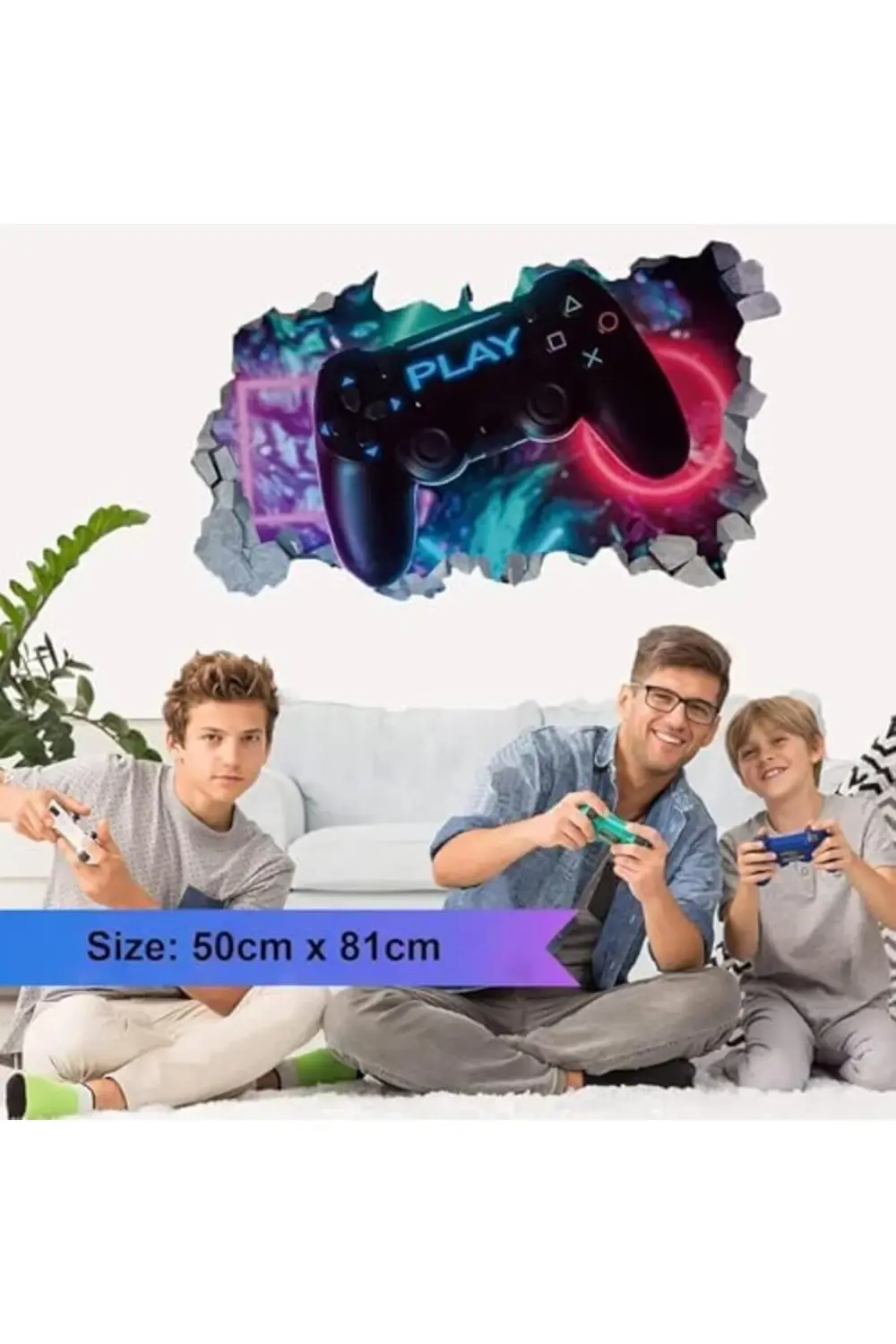 trendyvision Oyun Duvar Çıkartmaları, Erkek Çocuk Odası İçin Oyun