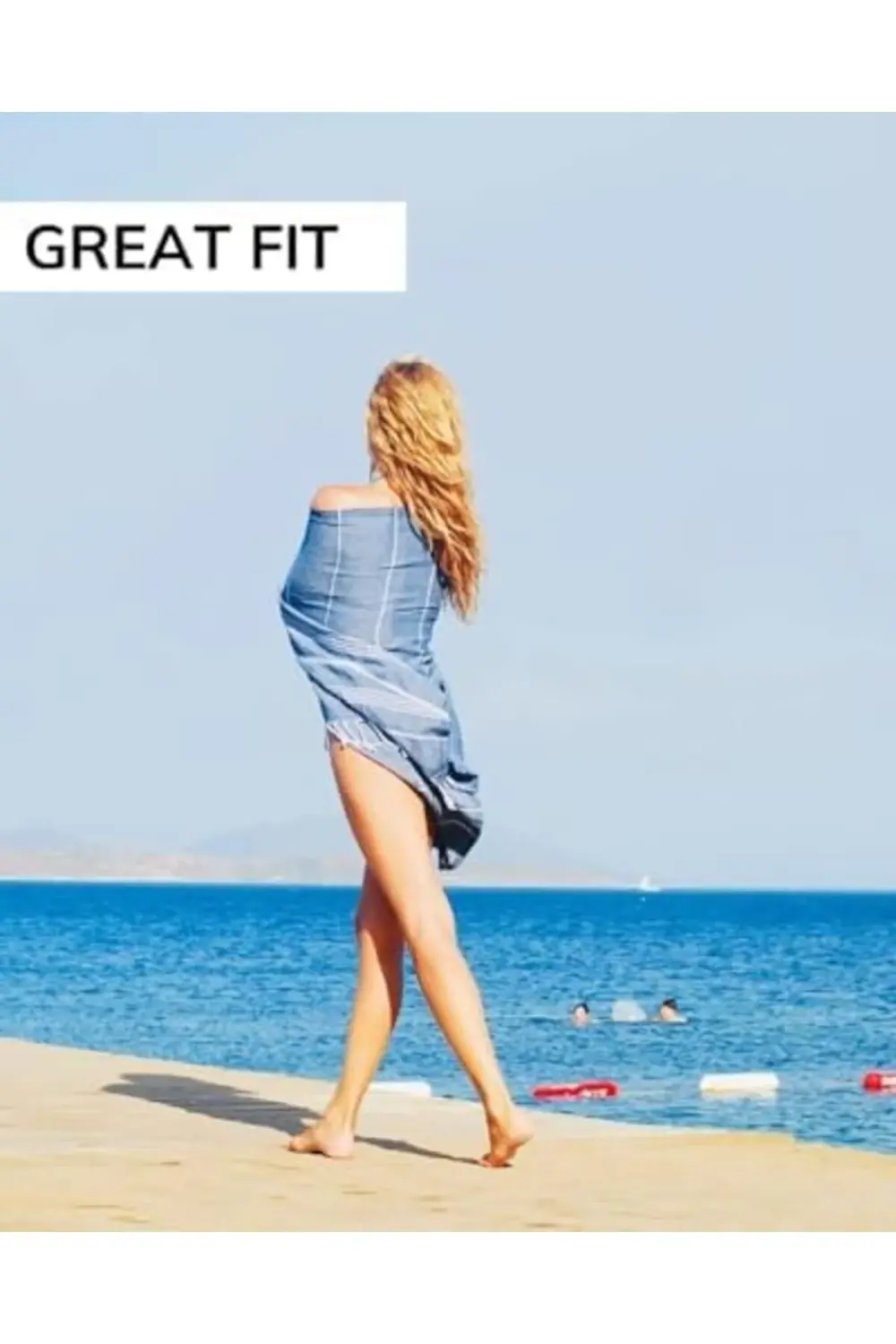 trendyvision Pamuk EXTRA LARGE (90 x 180 cm) Plaj Havlusu, OEKO-T