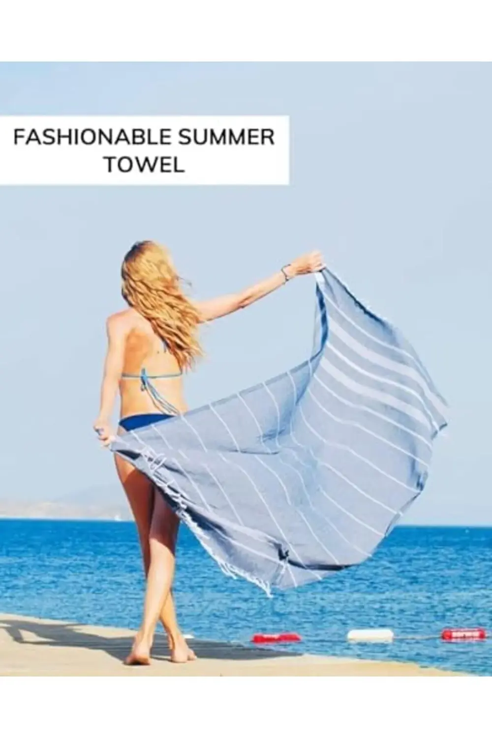 trendyvision Pamuk EXTRA LARGE (90 x 180 cm) Plaj Havlusu, OEKO-T