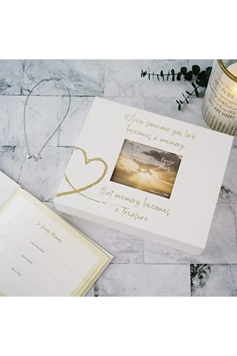 trendyvision Pavilion company Hatıra Kutusu, Beyaz, 28 cm x 22 cm