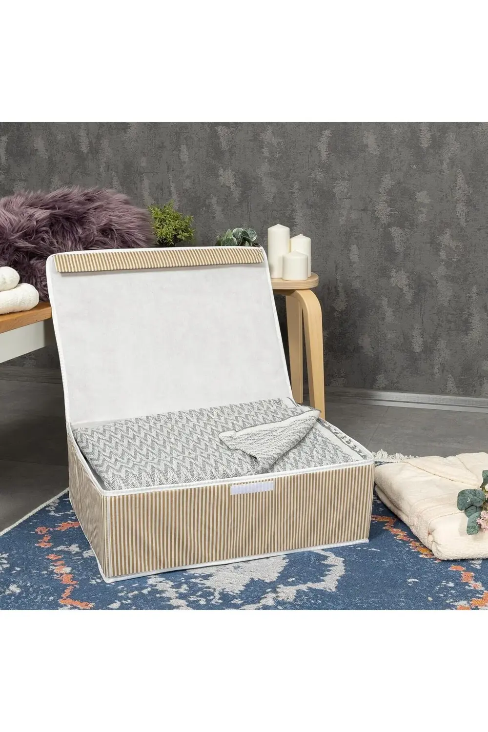 trendyvision Pazar Kapısı Çok Amaçlı Düzenleyici Kapaklı Sandık T