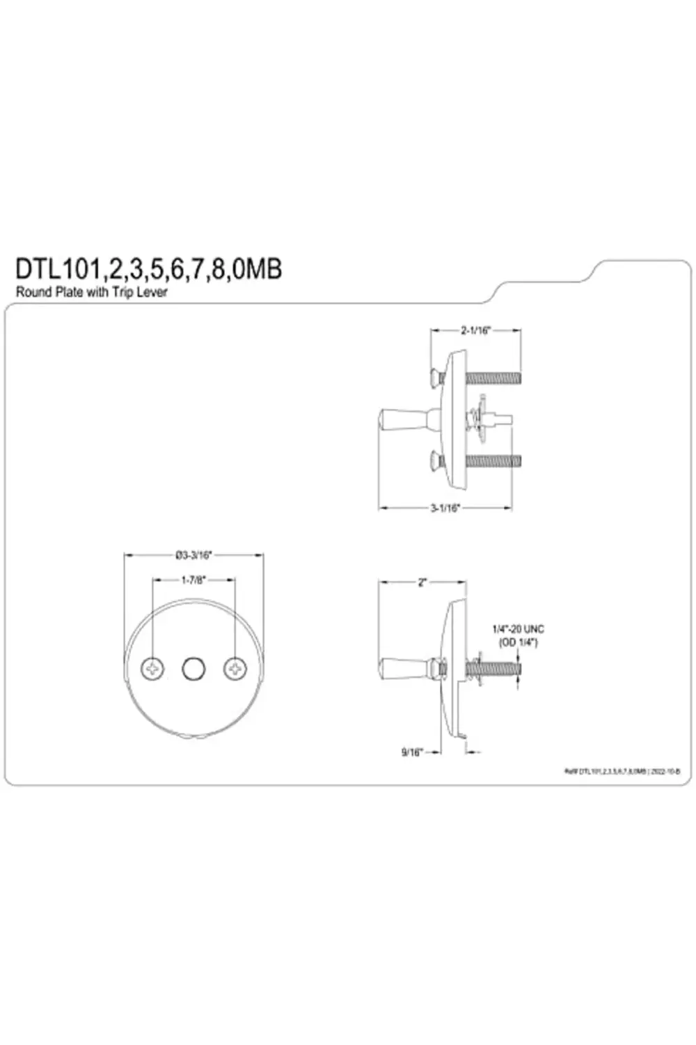 trendyvision pirinç pirinç DTL101 DTL101 Overflow plaka F-R Ausl-