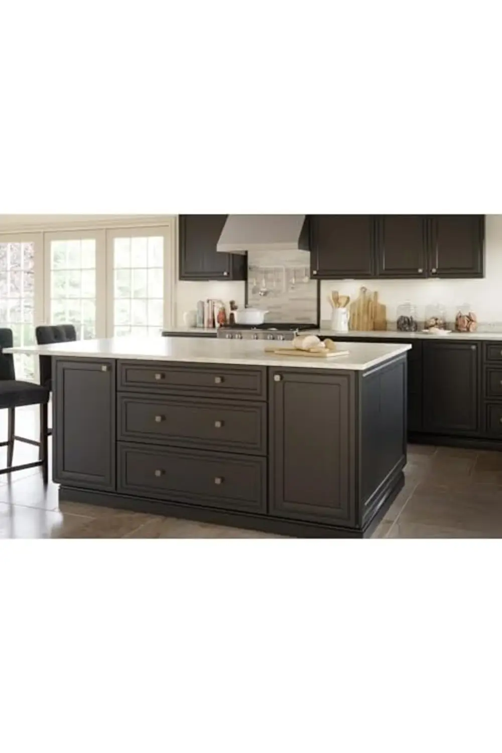 trendyvision pirinç saten nikel Webber mutfak Dolap tokmak, Gümüş