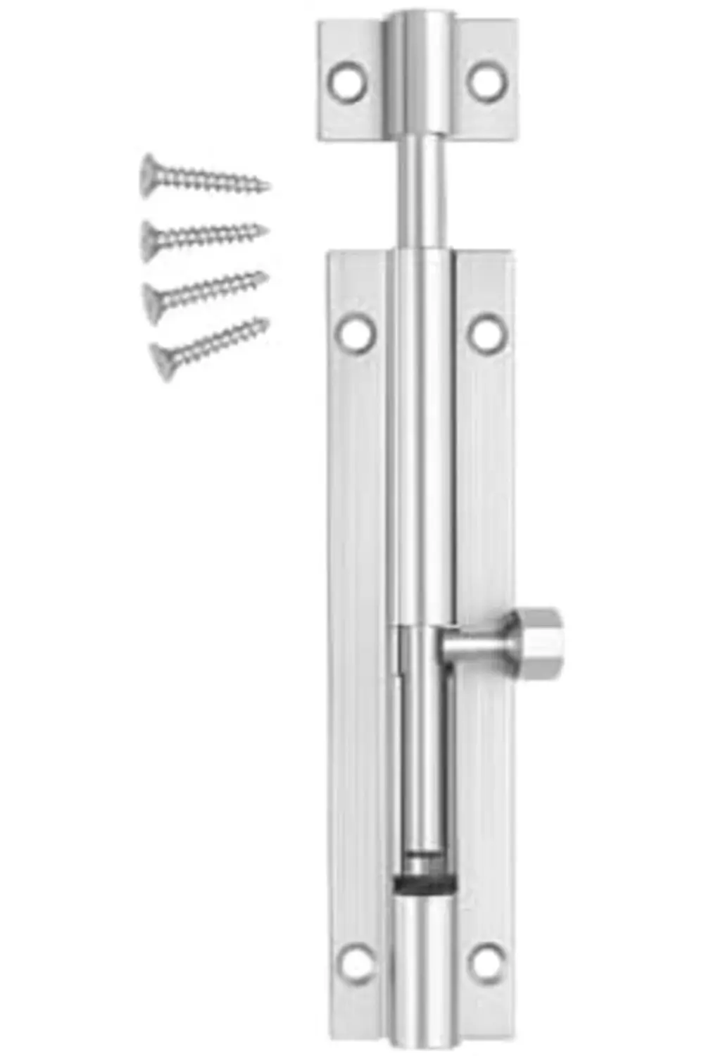 trendyvision Pirinç Sürgülü Kapı Kilidi, 10 cm, Yüksek Kalite, Şı