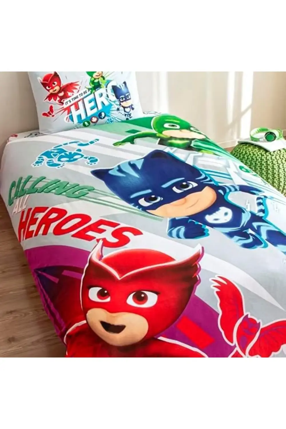trendyvision PJ Masks Super Standart Pamuk Nevresim Takımı, Çok R