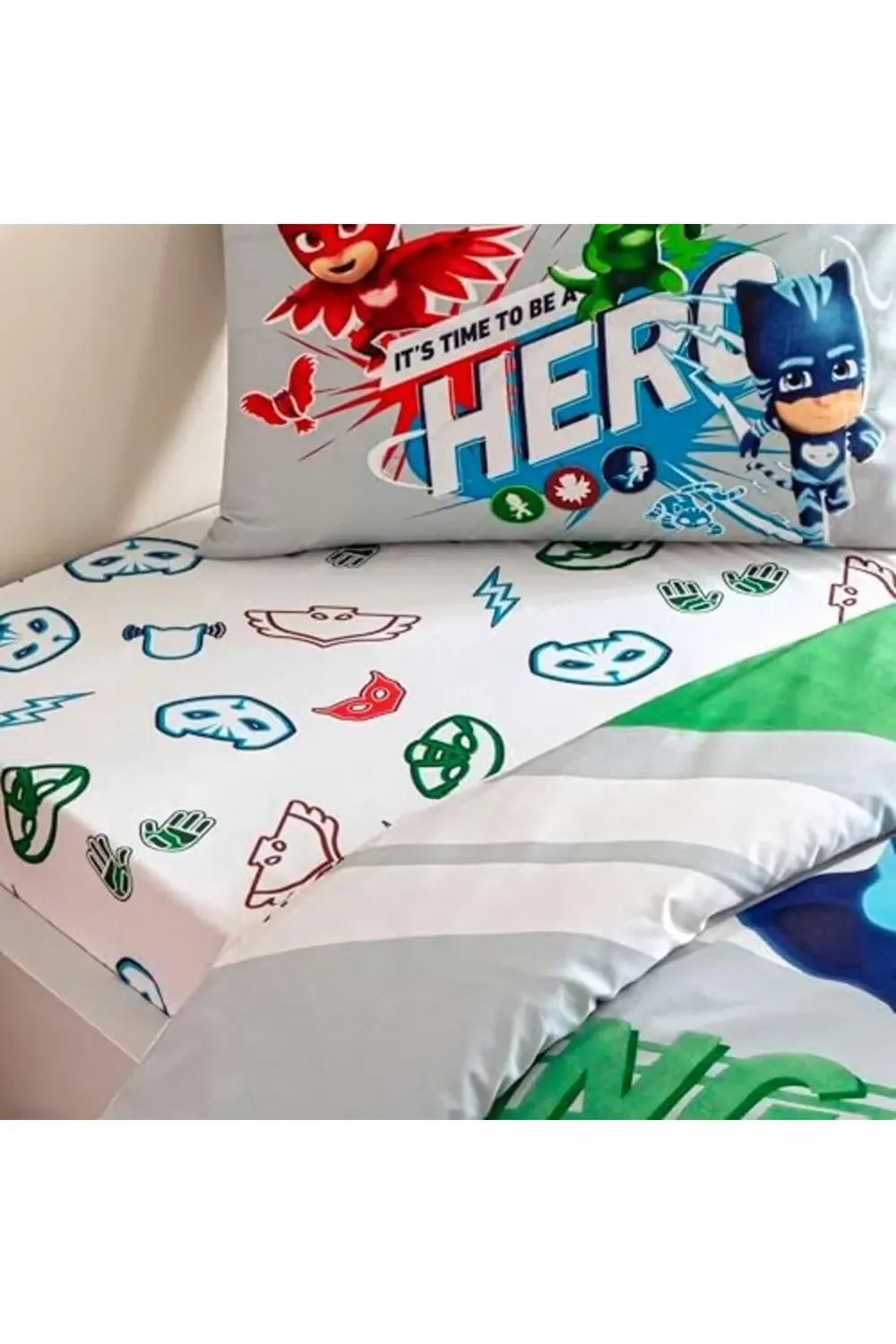 trendyvision PJ Masks Super Standart Pamuk Nevresim Takımı, Çok R