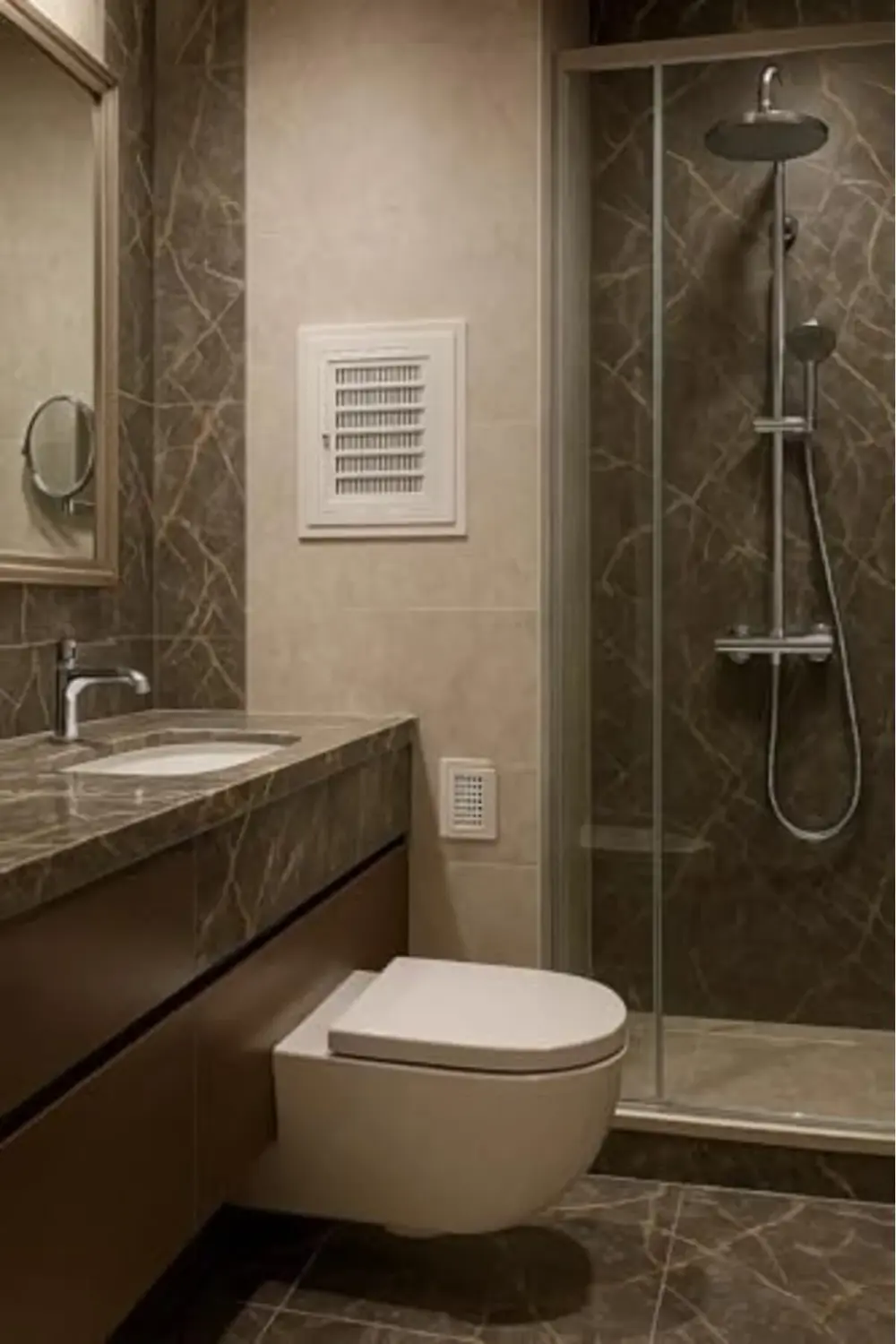 trendyvision Plastik Banyo Wc Havalandırma Menfezi, Kolay Montajl