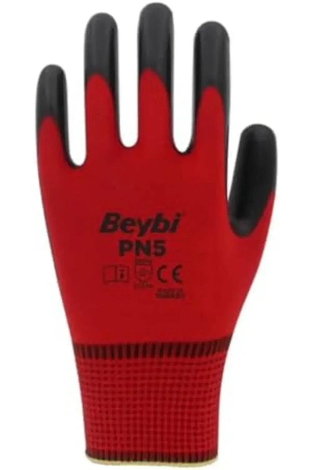 trendyvision Pn5 No10 Kırmızı Polyester Nitril İş Eldiveni 12 Çif