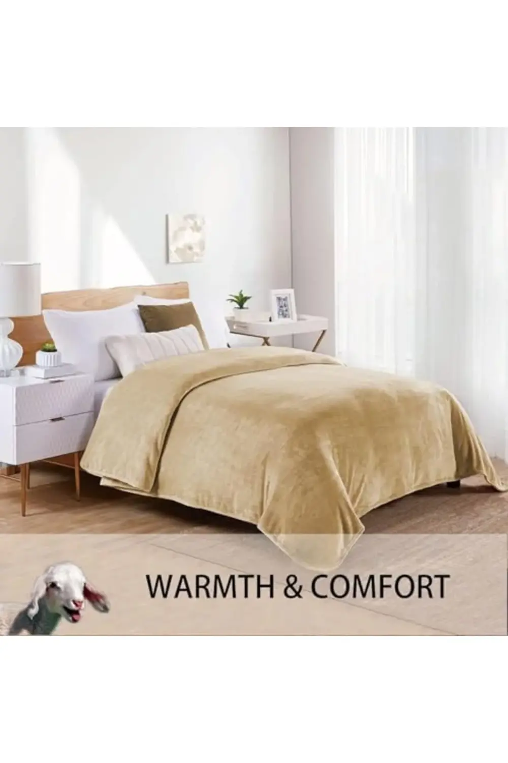 trendyvision Polar Battaniye, 280GSM Süper Yumuşak Yatak Battaniy