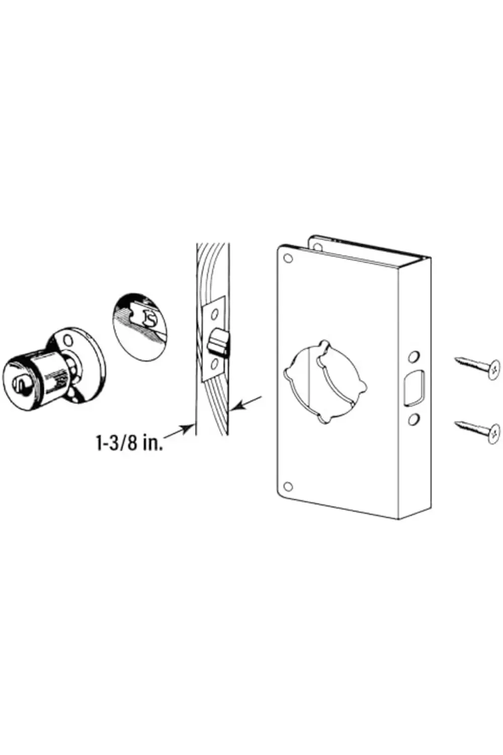 trendyvision prime-line Ürünleri U 10744 kapı koruması 1 – 3/8 ka