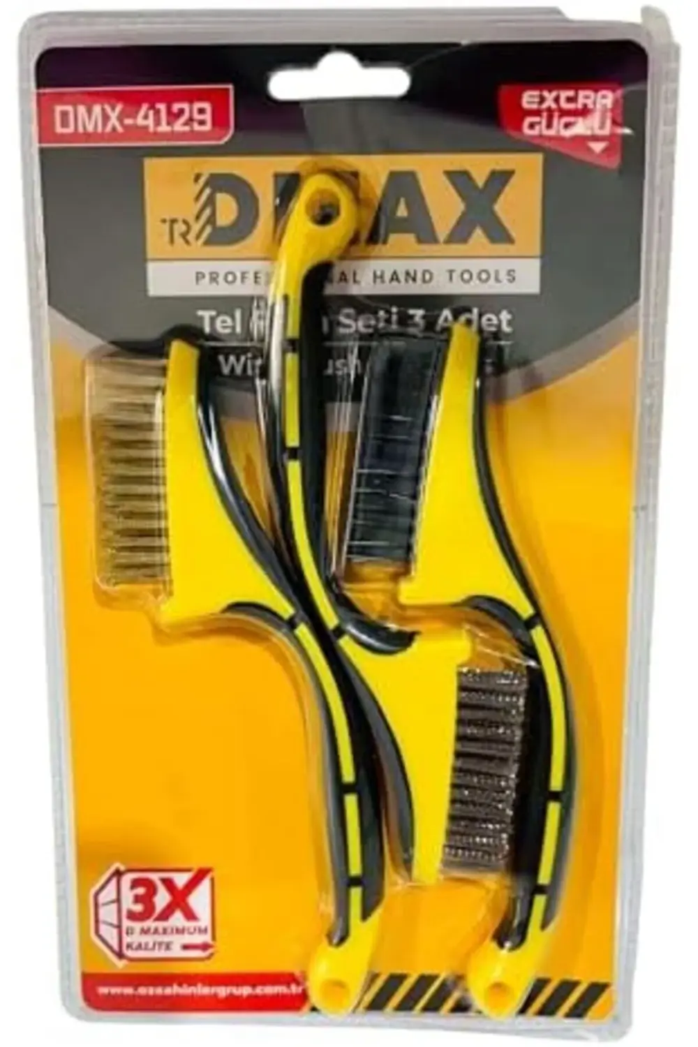 trendyvision Profesyonel Tel Fırça Seti, Metal, 17.78 cm (7 Inch)