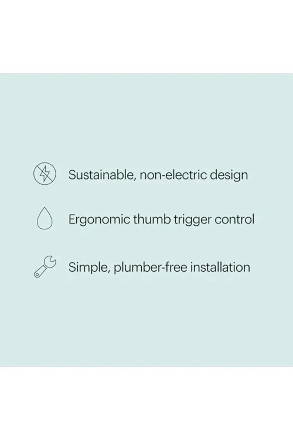 trendyvision PS-91W PureSpa El Bezi veya Bide Püskürtücü, Beyaz b