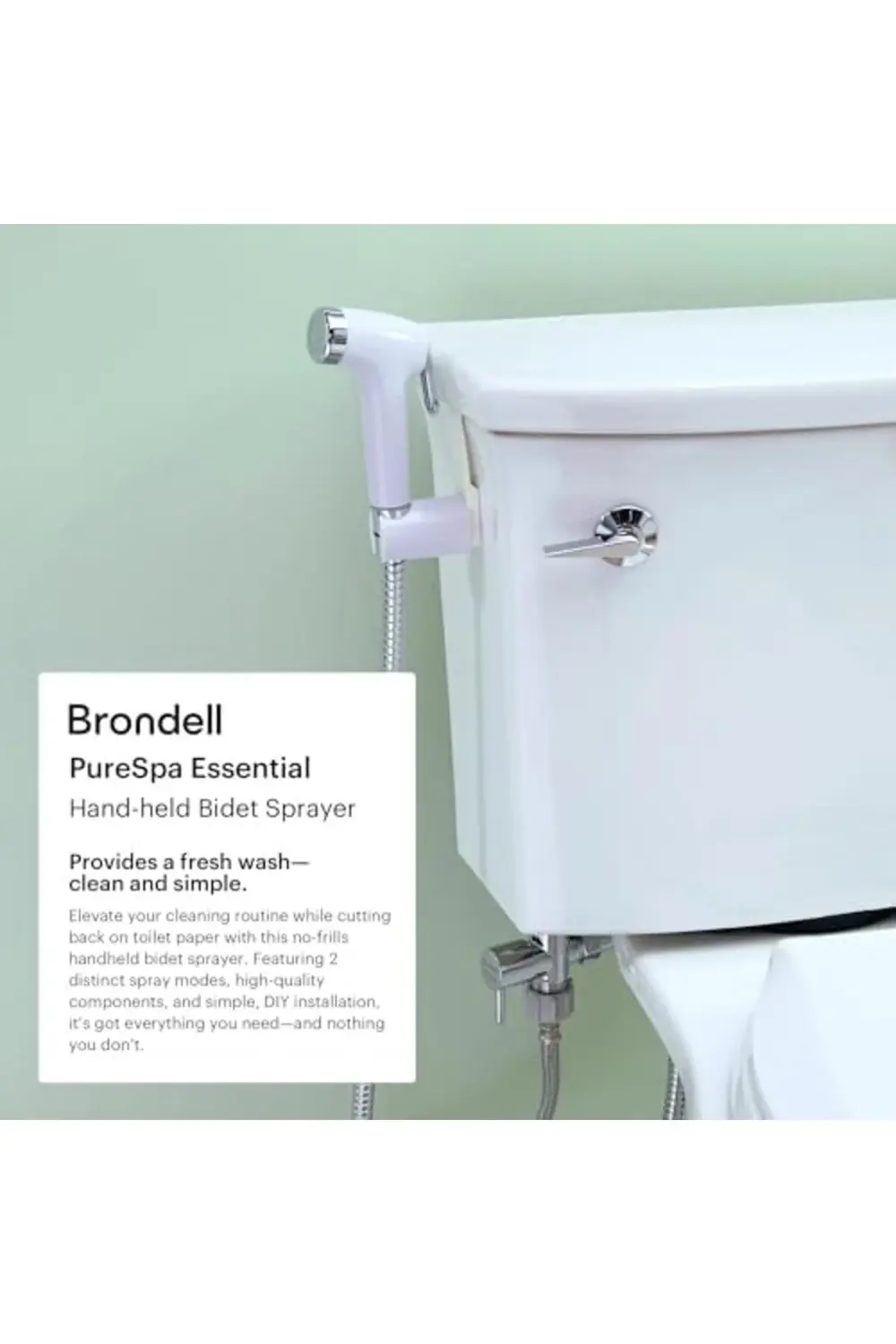 trendyvision PS-91W PureSpa El Bezi veya Bide Püskürtücü, Beyaz b