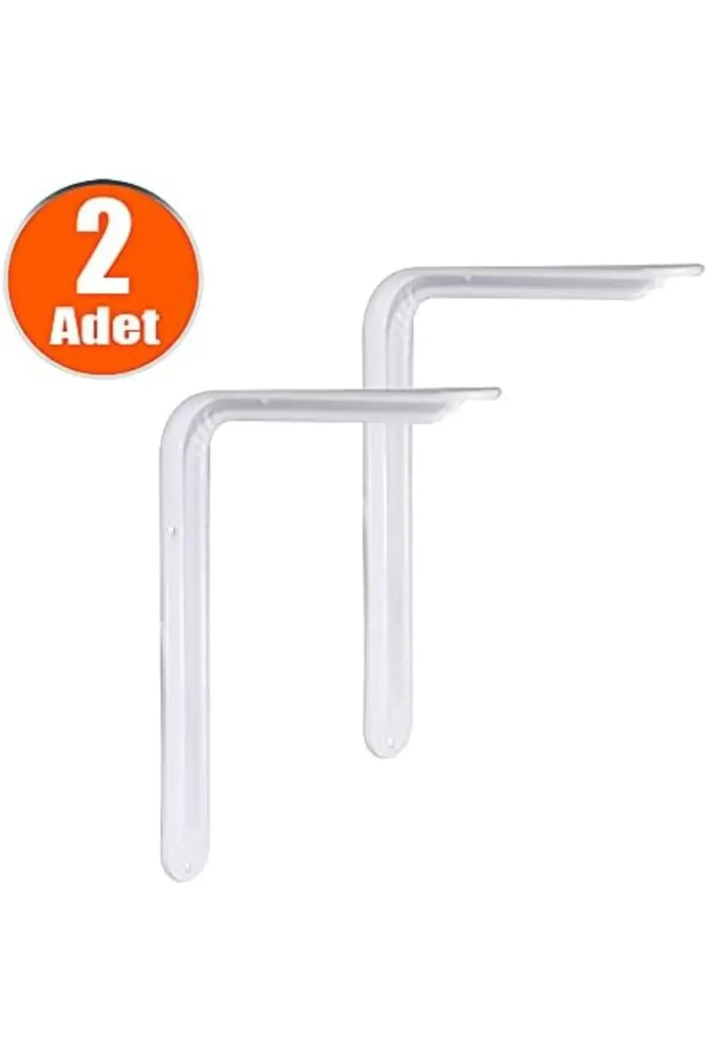 trendyvision Raf Altı Ayak Raf Tutucu L Demir 19 x 26 cm Beyaz Mo