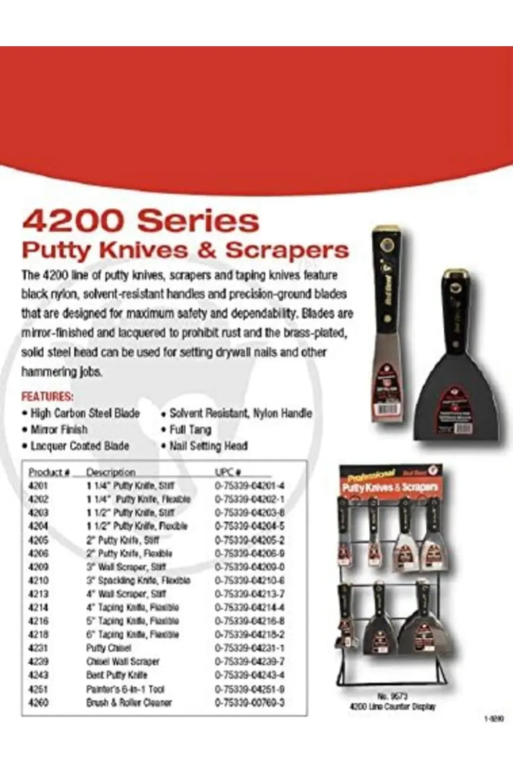 trendyvision Red Devil 4204 spatula bıçağı, 1,5 inç buyflicker 39