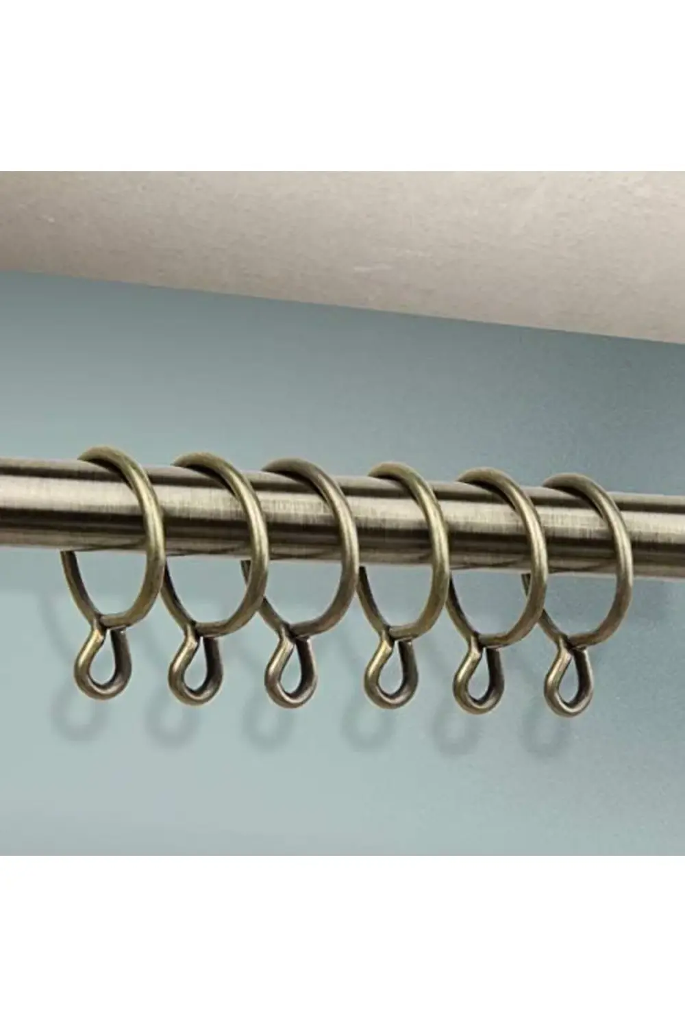 trendyvision Rod Desyne Halkalar, 10 adet, 3,5 cm, antik pirinç b