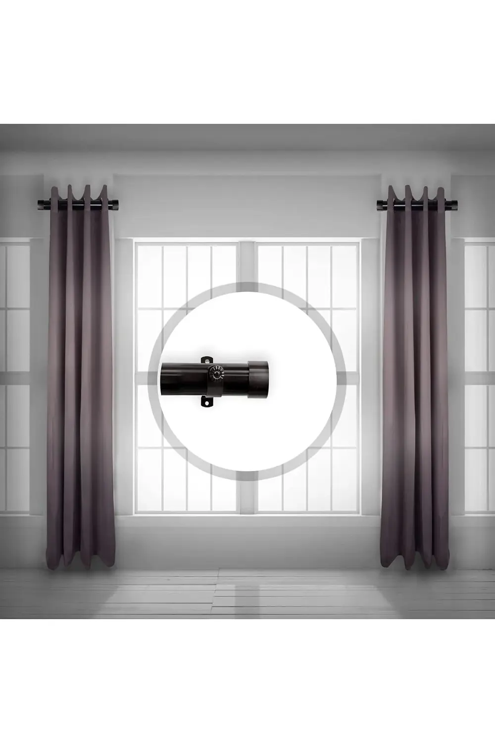 trendyvision Rod Desyne SIDE150-2 3,8 cm Yan Perde Çubuğu, 30,48-