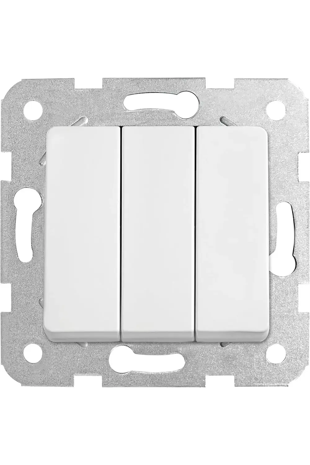 trendyvision /Rollina Beyaz Üçlü Anahtar Mekanizma ve Düğme buyfl