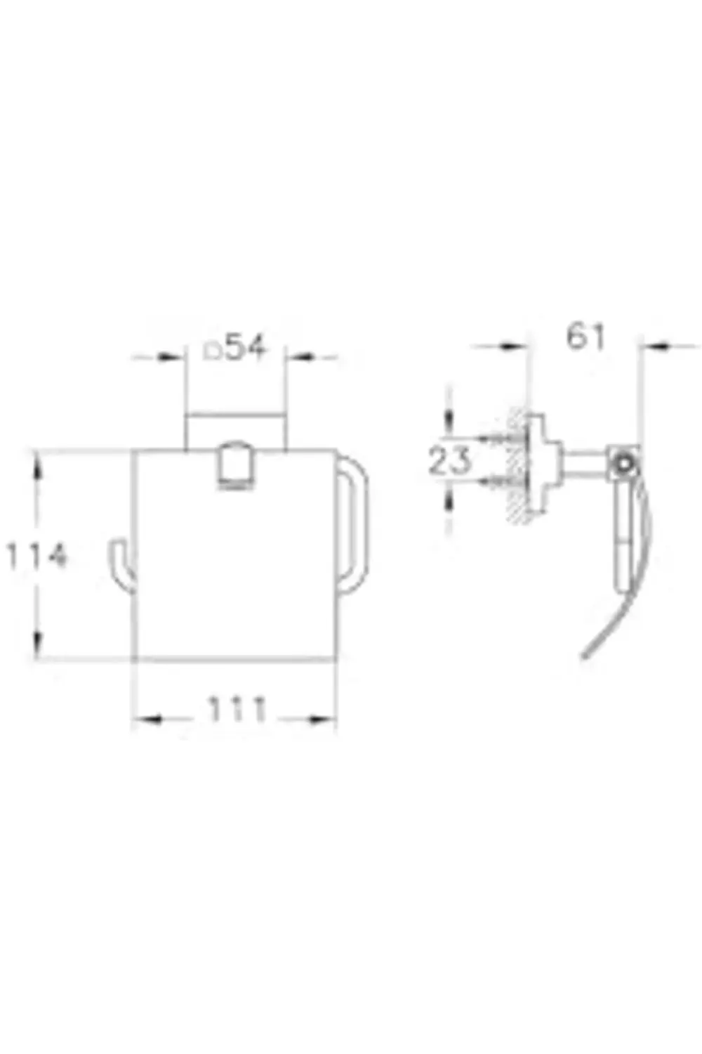 trendyvision Root A44804 Kapaklı Tuvalet Kağıtlığı, Krom buyflick