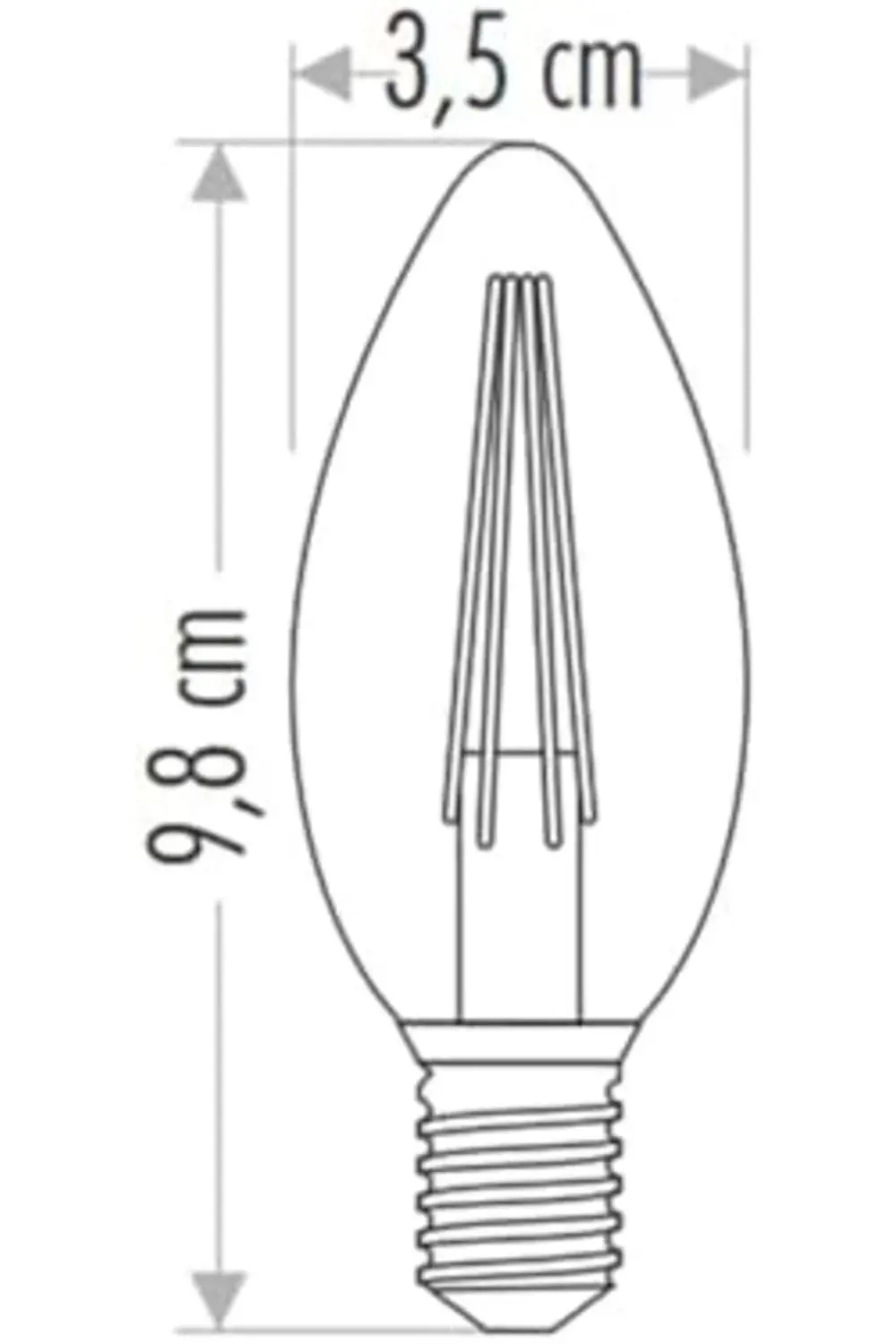trendyvision Rustik LED Ampul 4 W E14 Duylu Rengi CT-4280 buyflic