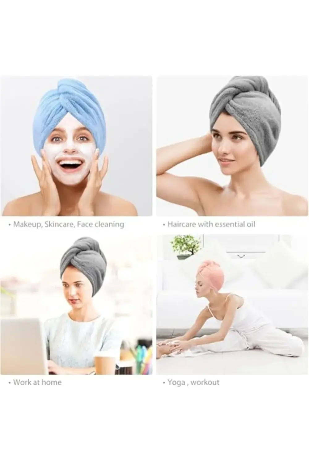 trendyvision Saç havlusu, Premium Mikrofiber Kumaş ile Yüksek Emi