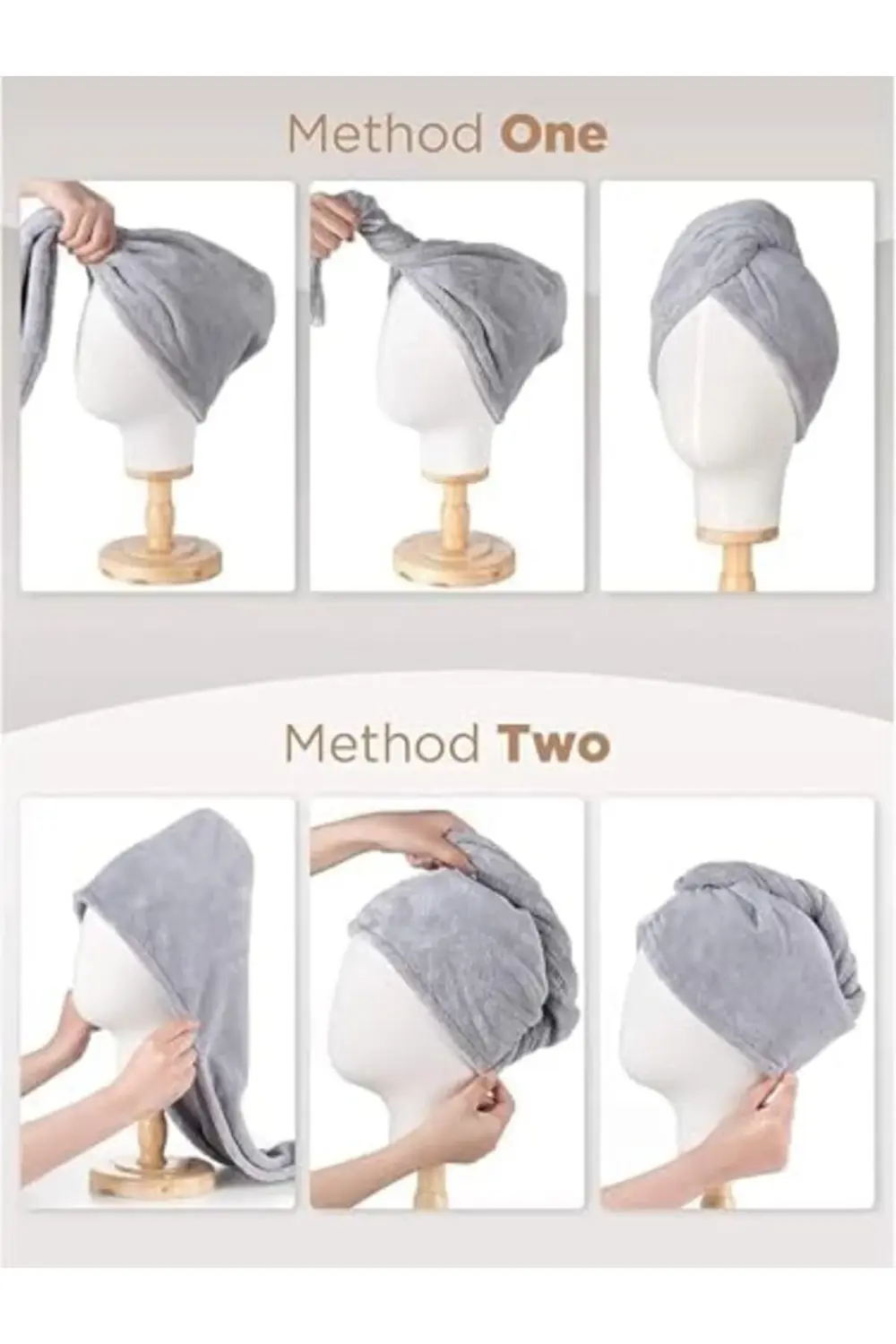 trendyvision Saç havlusu, Premium Mikrofiber Kumaş ile Yüksek Emi