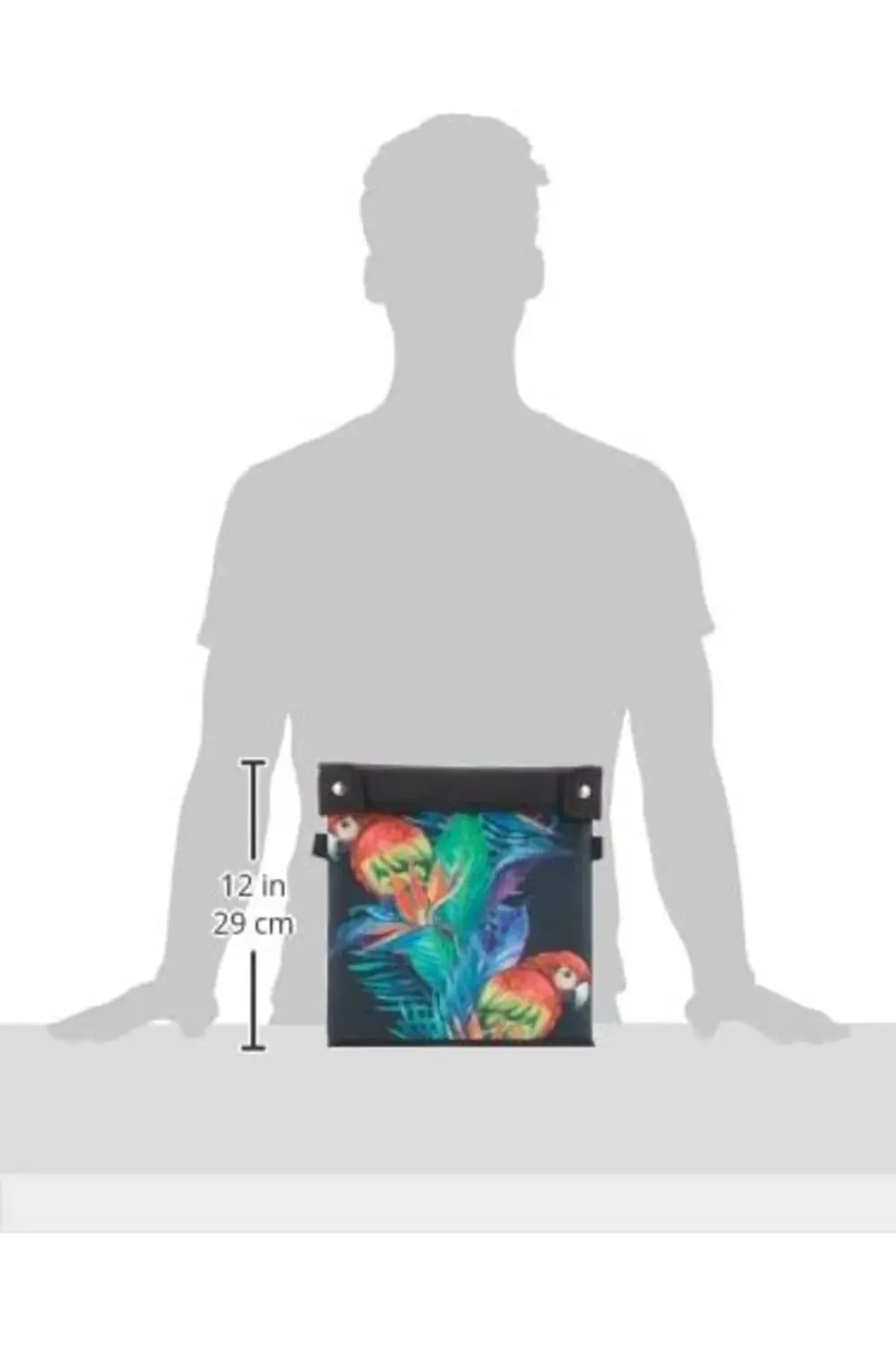 trendyvision Saklama Kutusu Kapaklı Kırmızı Papağan Desen buyflic