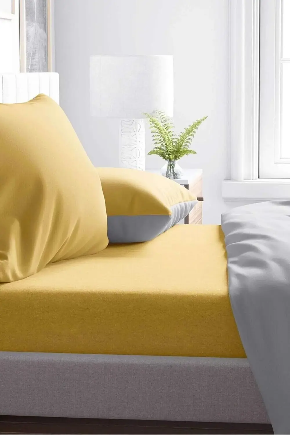 trendyvision Sarı Pamuklu Tek Kişilik Lastikli Çarşaf 100x200 buy