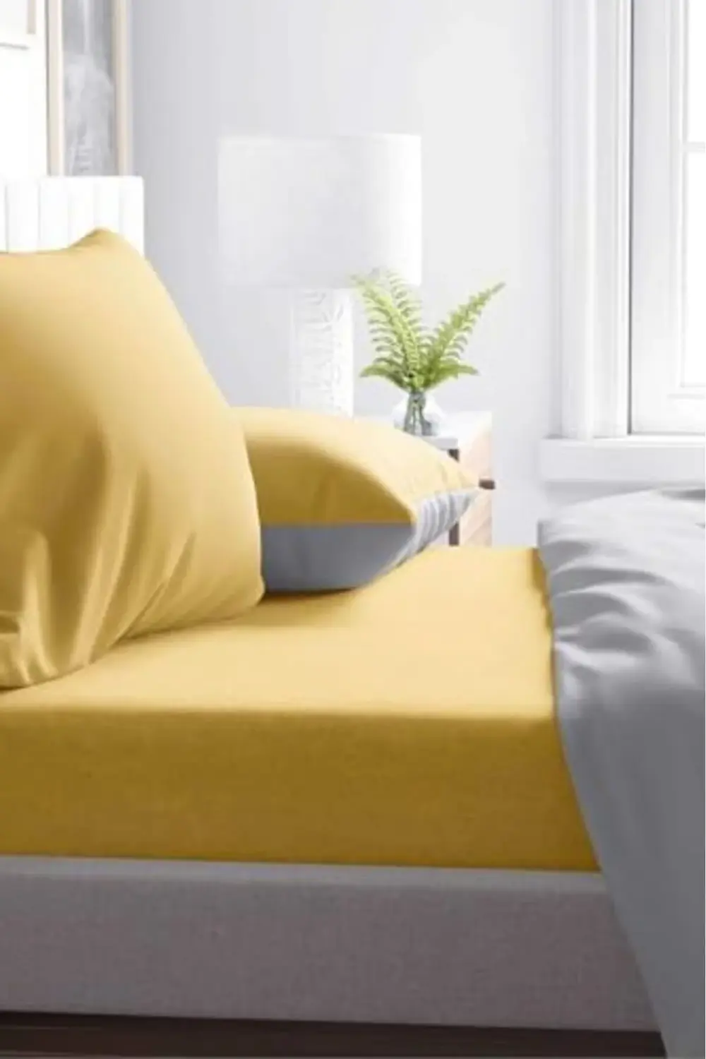 trendyvision Sarı Pamuklu Tek Kişilik Lastikli Çarşaf 100x200 buy