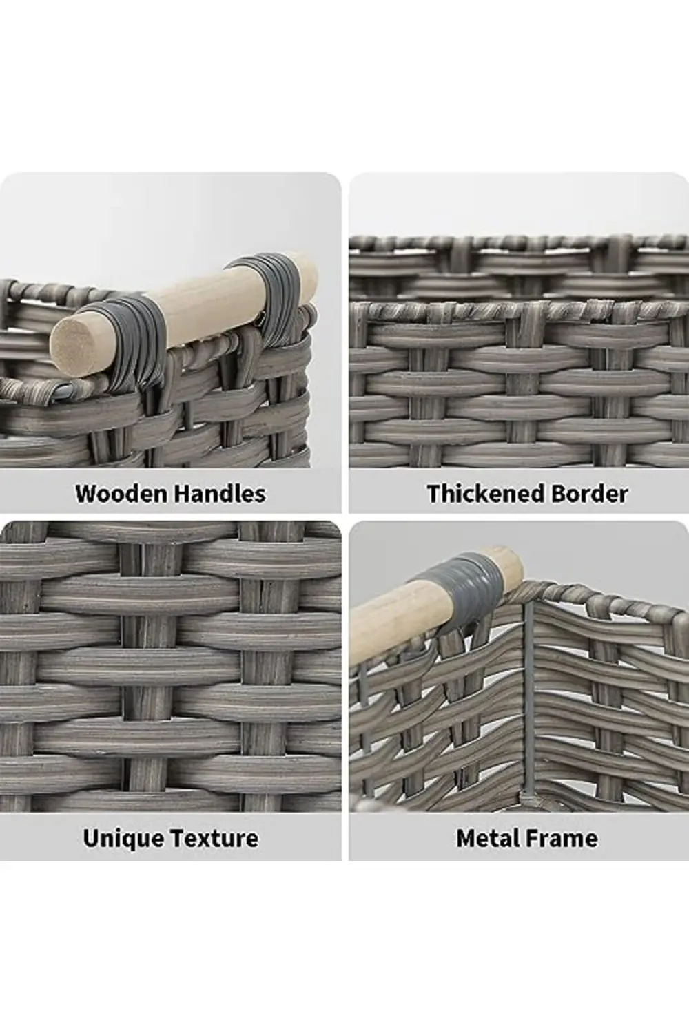 trendyvision SAYS Depolama için Hasır Sepetler, Raflar için Hasır