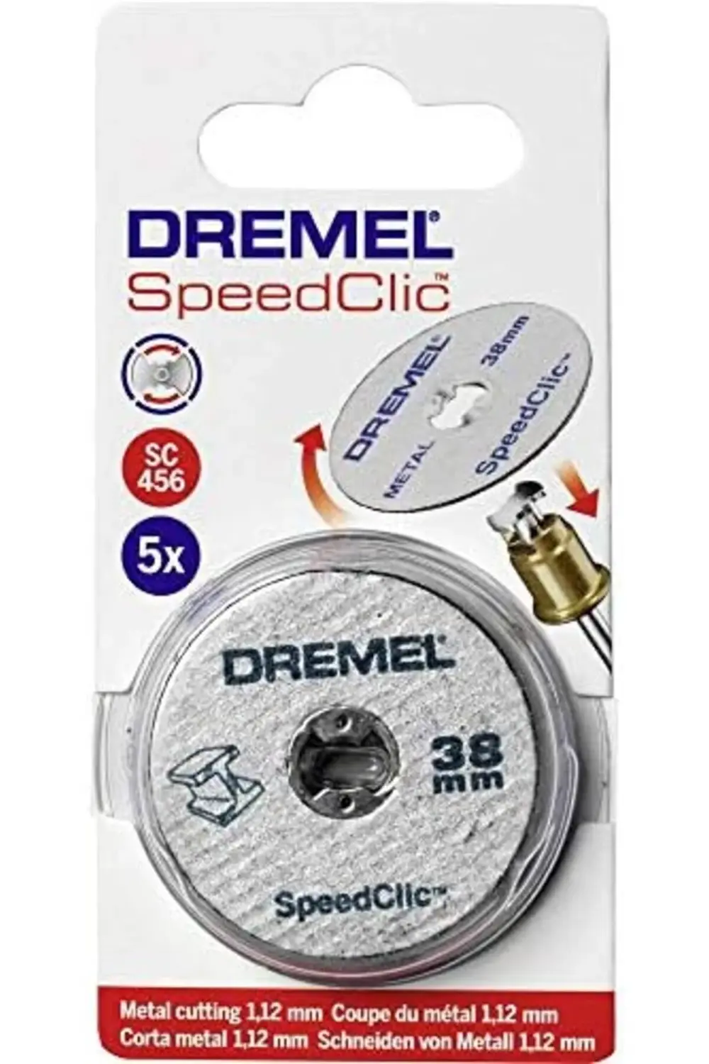 trendyvision SC456 EZ SpeedClic Metal Kesme Diski, 38 mm, 5'li bu