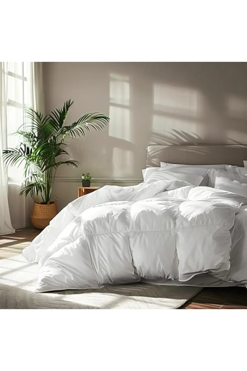 trendyvision Serta 233 İplik Sayısı Beyaz Tüy Kaz Tüyü Lifli Mevs