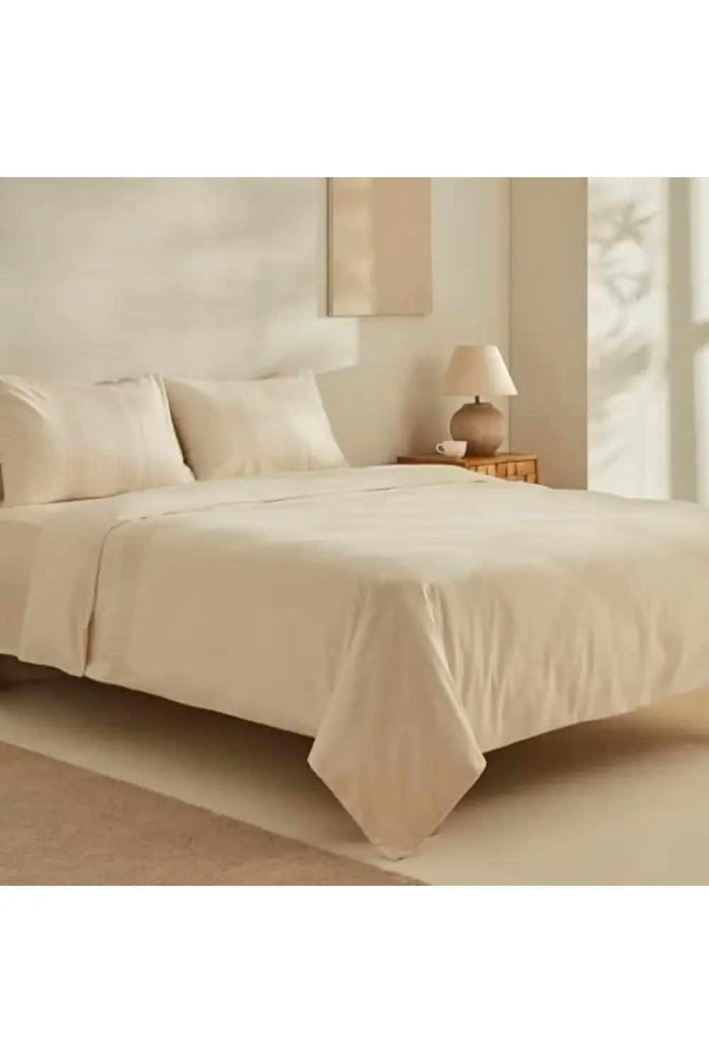 trendyvision Sesy Armürlü Çift Kişilik Nevresim Takımı Ekru buyfl