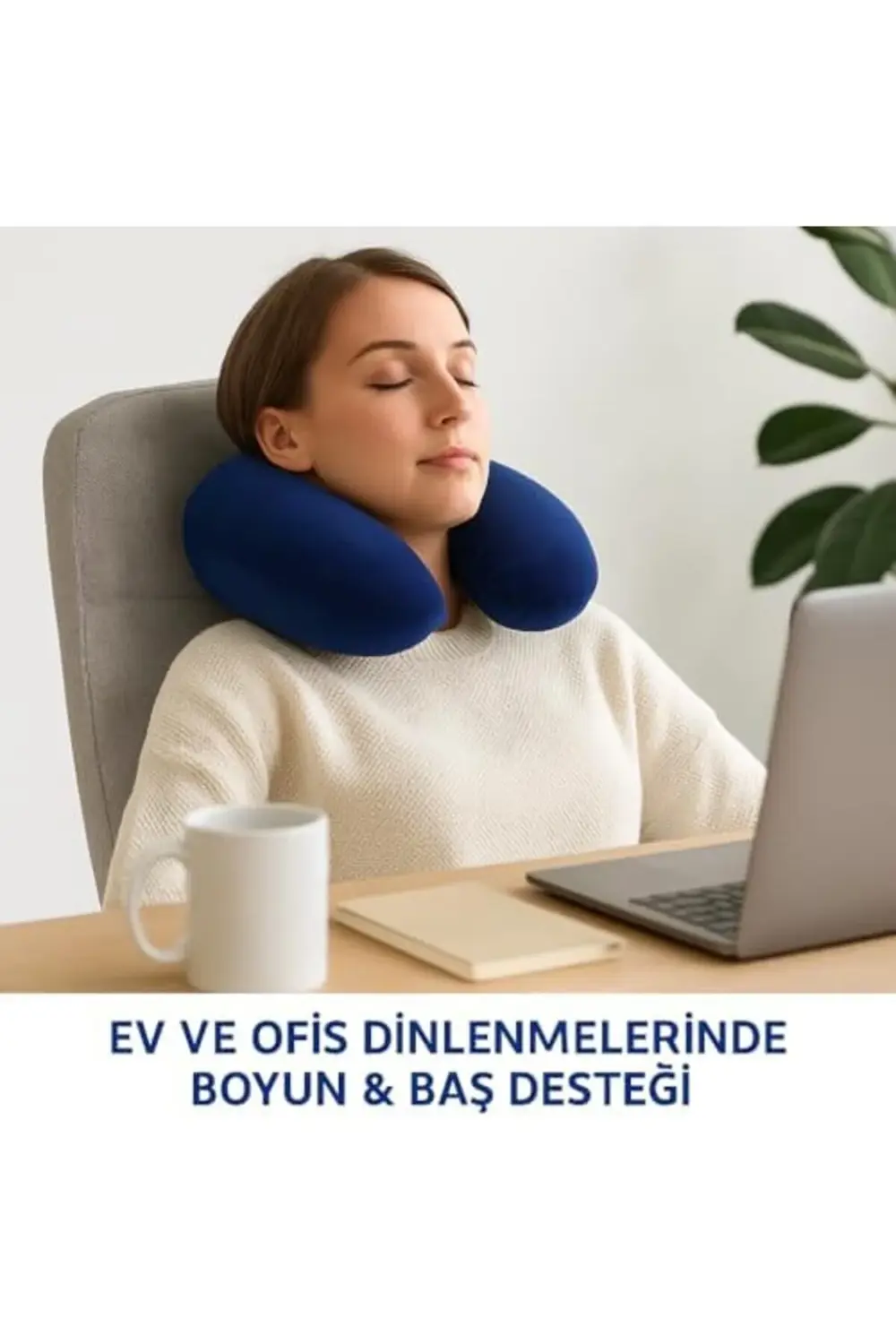 trendyvision Seyahat Boyun Yastığı – Büyük Boy, Ergonomik & Boyun