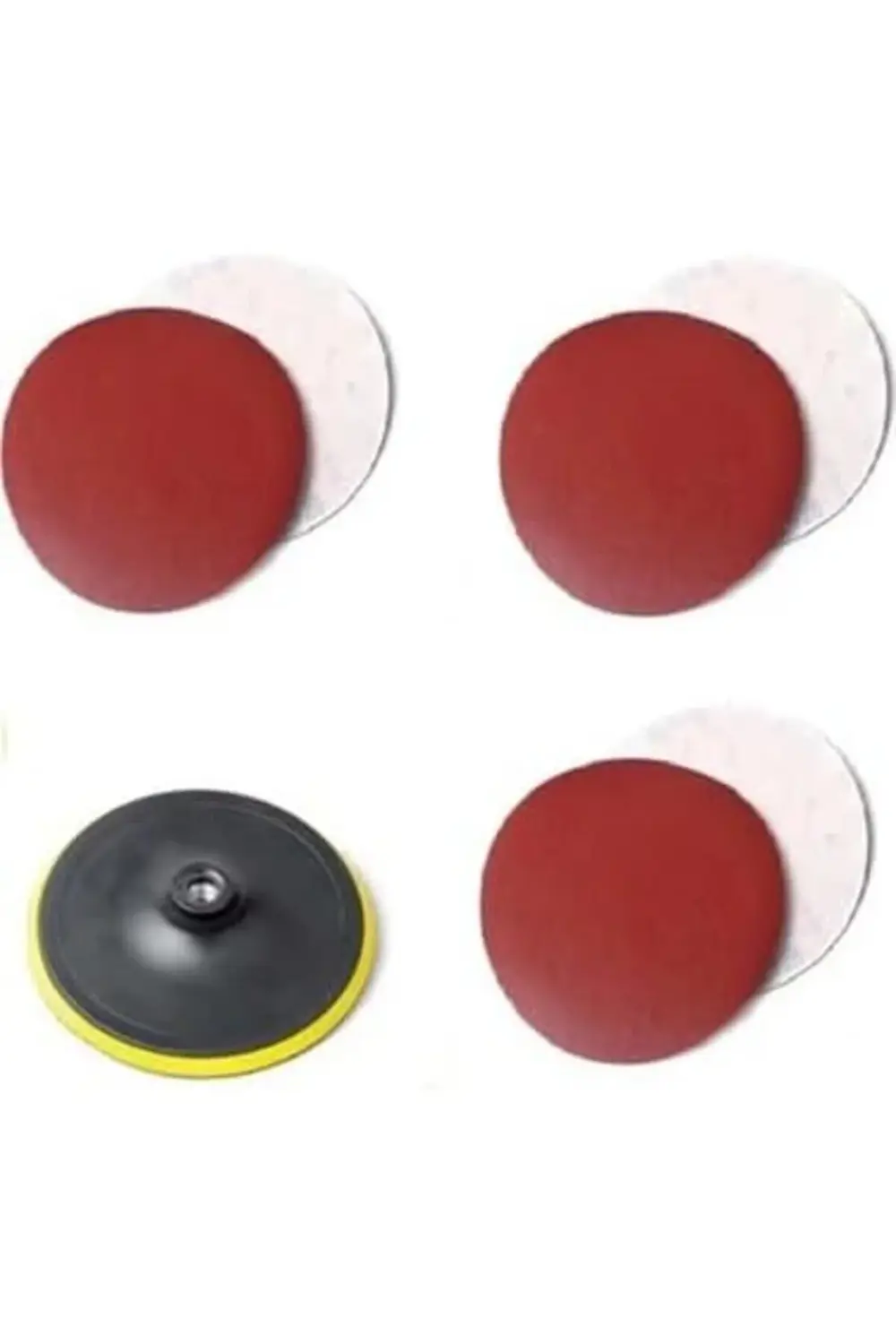 trendyvision SFD Cırtlı Zımpara Diski Seti, 115 mm, 6 Yedek Parça