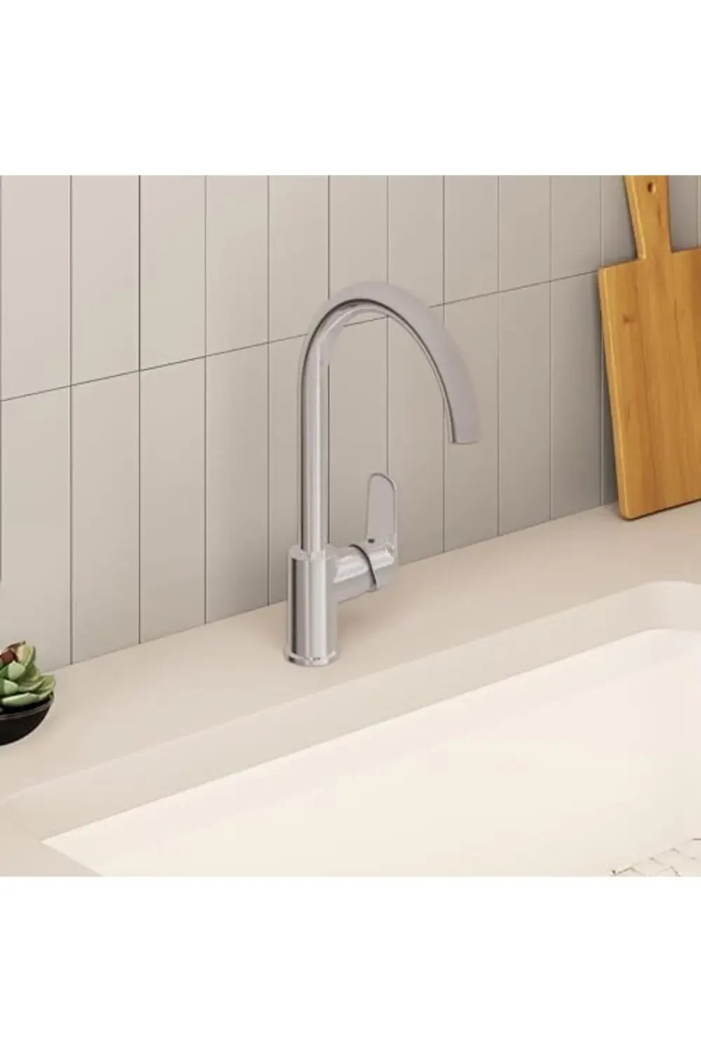 trendyvision Shift T10 A43654 Eviye Bataryası, C Tipi, Krom buyfl